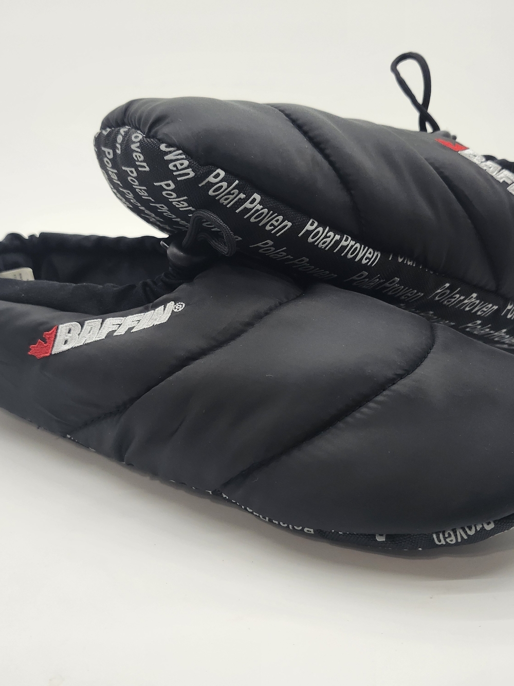 Baffin Black Quilted Polar-Proven Slip-Ons XL